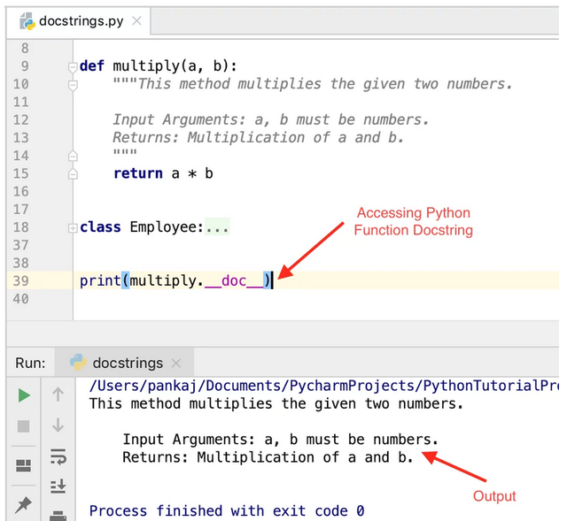 docstrings